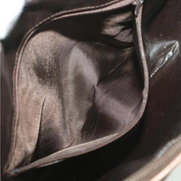 CELINE Macadam Canvas Shoulder Bag PVC Leather Beige - Picture 13 of 16